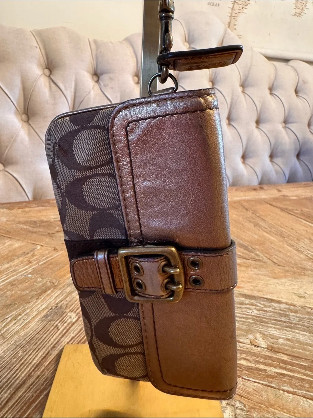 Coach Special Edition 2004 Leather Signature Wristlet